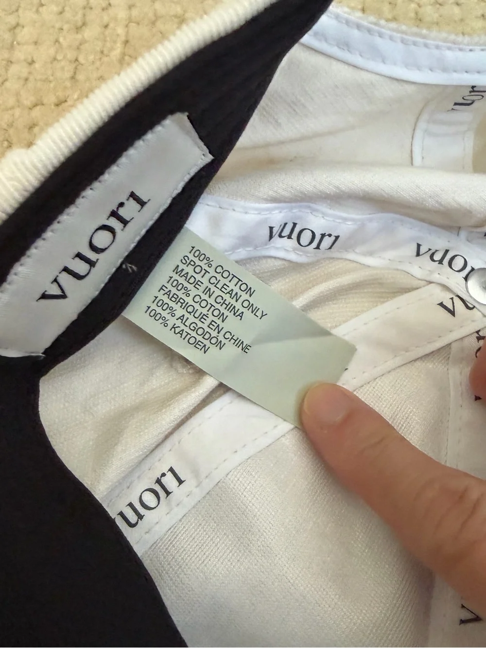 Vuori Corduroy Baseball Cap and NWT Vuori socks